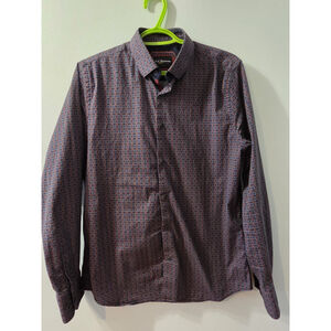 Lief Horsens Couture Men Long Sleeves Shirt Size Medium 15-15.5 Pre-Owned